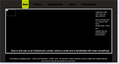 Desktop Screenshot of cedarbrooklumber.com